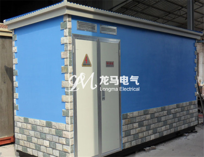 基礎敷鋁鋅掛木條歐式箱變